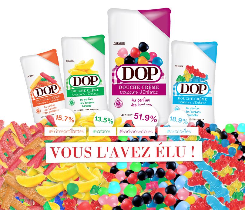 DOP Crème de douche Douceurs d'enfance - Lot de 8 senteurs de 250