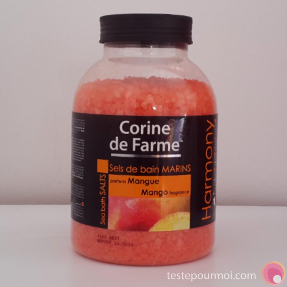 6 bouteilles sels de bain marins harmony mangue - Corine de Farme